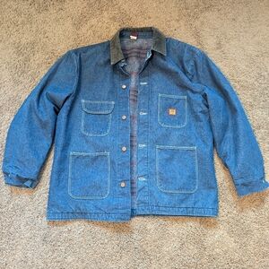 Stylish Blue Denim Work Jacket